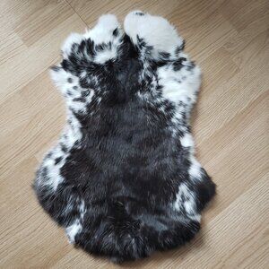 #0004 Soft Tanned Rabbit Fur Pelt crafts decor DIY